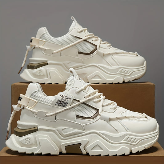 Zapatillas de plataforma, cordones, transpirables: zapatos de entrenamiento resistentes al desgaste y modernos.