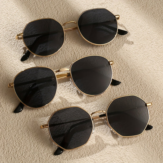 Set de 3 Gafas Clásicas para Mujer – Diseño Irregular Ovalado con Estilo Deportivo y Casual