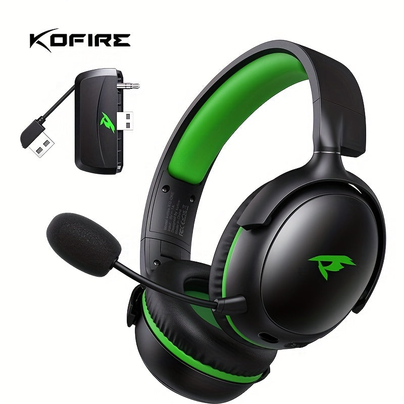 🎧 KOFire Auriculares Inalámbricos para Gaming – Compatibles con XBOX, PS5, PC y más | Micrófono con Cancelación de Ruido | Sonido Hi-Fi | Hasta 60h de Juego