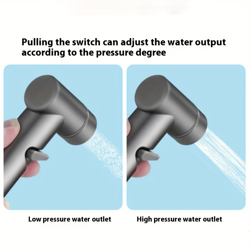 Set de Bidet Rociador de Acero Inoxidable - Doble Función, Montaje en Pared y Presión Ajustable 🚿✨