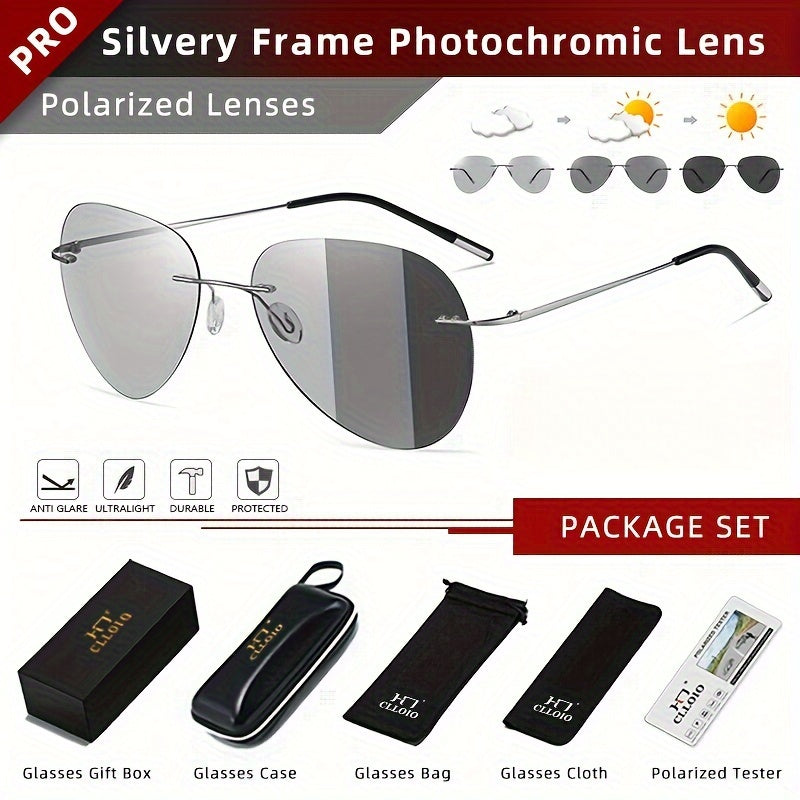 Gafas Fotocromáticas 3188 de Titanio Ultraligero – Estilo y Protección Total