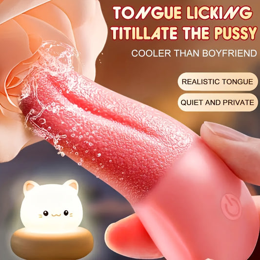 Vibrador Estimulador de Lengua Recargable – 10 Modos de Placer Intenso 🔥