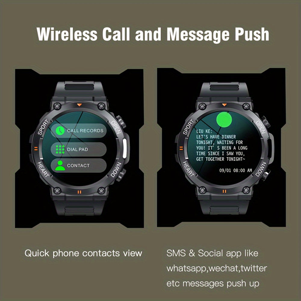 Reloj Inteligente SENBONO para Hombres - Funcionalidad Táctica y Moderna ⌚✨