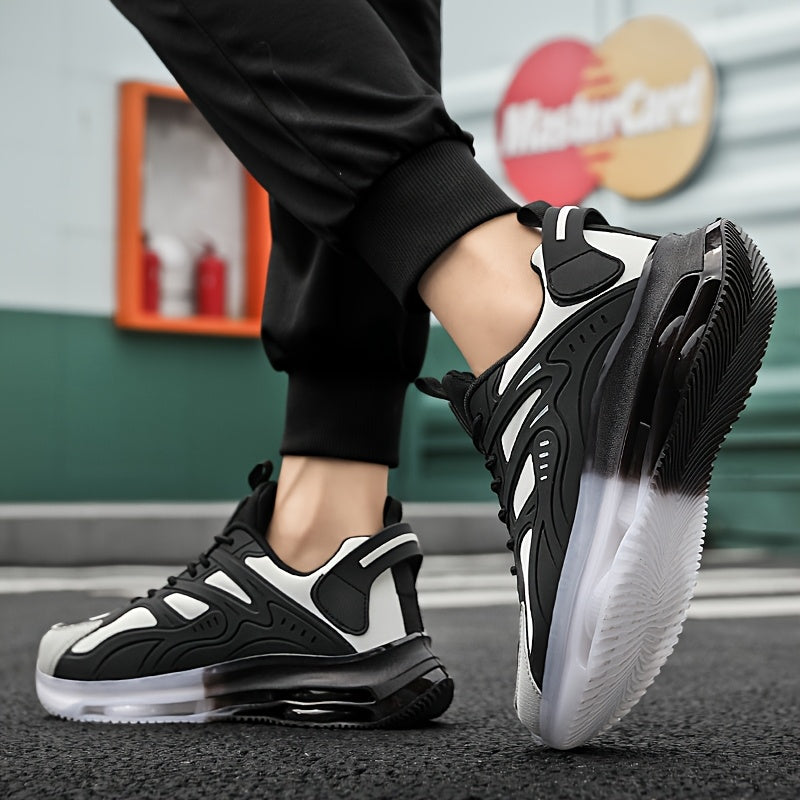 Zapatillas de Moda en Blanco y Negro para Hombre - Estilo Casual y Versátil 👟✨