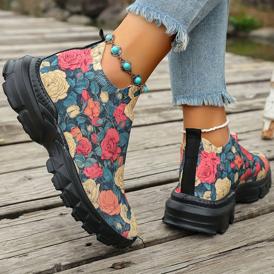 🌷 Zapatillas Florales Estilo Slip-On para Mujer – Comodidad Ligera y Estilo que Enamora 🌷