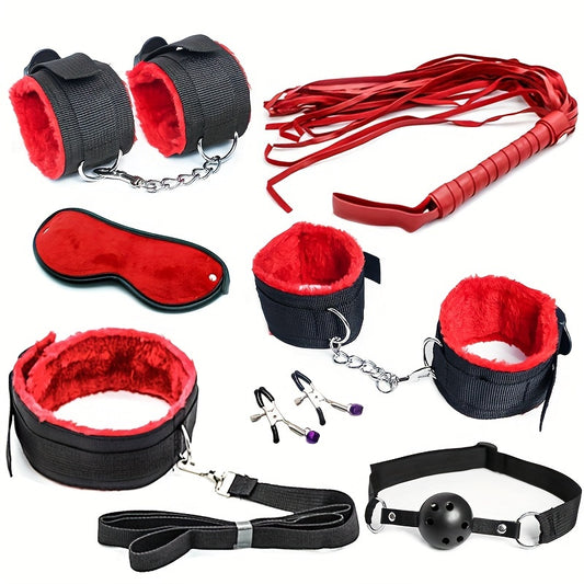 Set de 7 Piezas Bondage – Para Juegos de Dominación y Placer Sin Límites 🔥