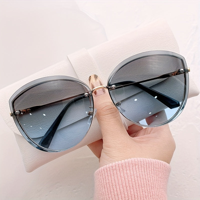 Gafas de Moda "Cat Eye" Estilo Coreano – Diseño Irregular y Lentes Efecto Océano