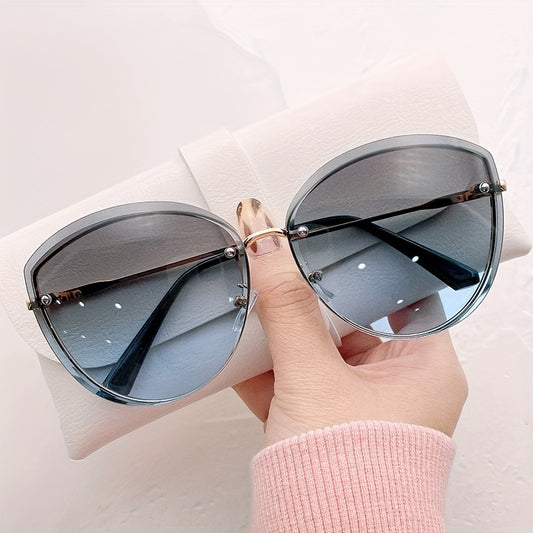 Gafas de Moda "Cat Eye" Estilo Coreano – Diseño Irregular y Lentes Efecto Océano