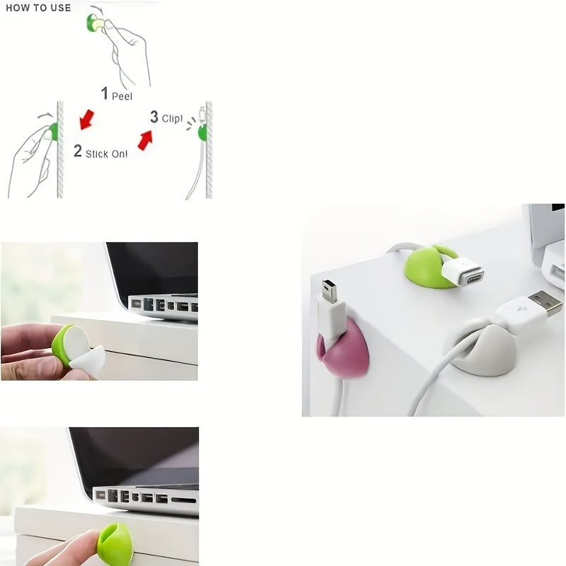 ✨ Pack de 2 o 4 Clips Organizadores de Cables ✨