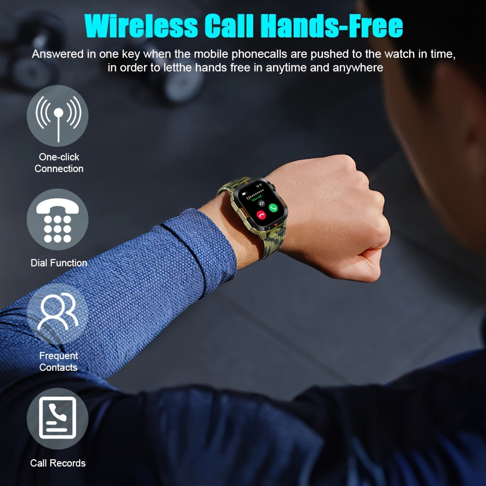 Reloj Inteligente Táctico QTLJJBY - Tecnología de Precisión y Diseño Robusto ⌚🌟