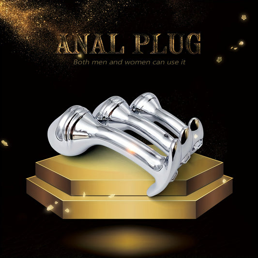 Plug Anal de Metal con Base de Gema – Lujo, Sensación y Placer Extremo 🔥