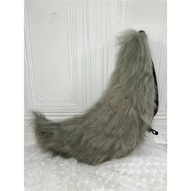 Cola de Animal para Cosplay - Accesorio Hecho a Mano de Peluche Falso 🐾✨