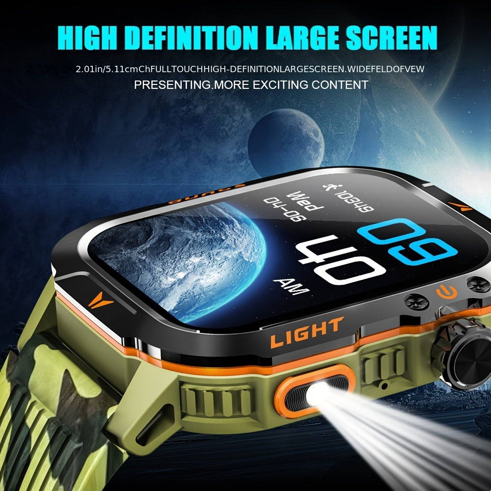 Reloj Inteligente Táctico QTLJJBY - Tecnología de Precisión y Diseño Robusto ⌚🌟