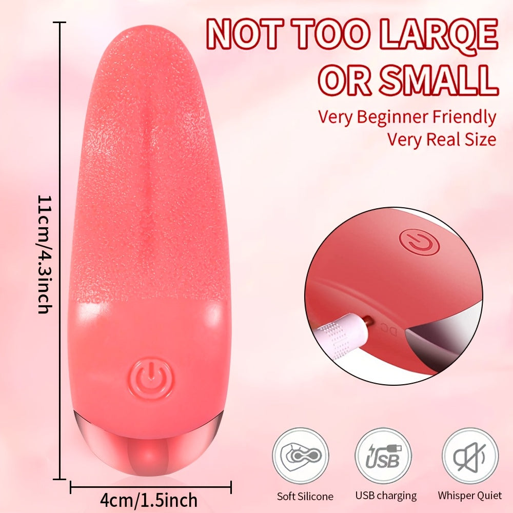 Vibrador Estimulador de Lengua Recargable – 10 Modos de Placer Intenso 🔥