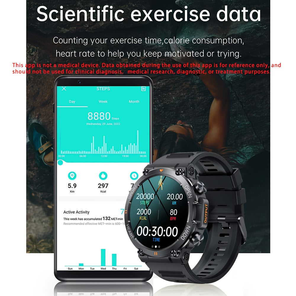 Reloj Inteligente SENBONO para Hombres - Funcionalidad Táctica y Moderna ⌚✨
