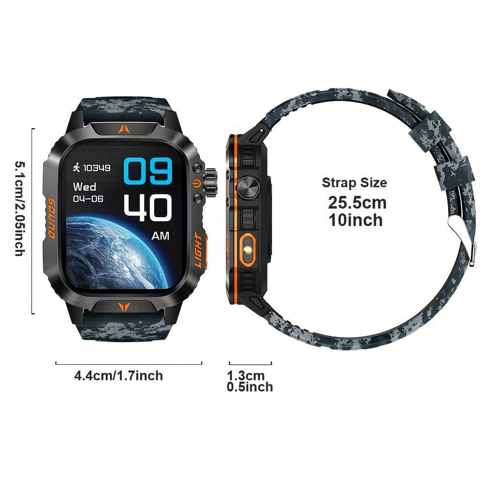 Reloj Inteligente Táctico QTLJJBY - Tecnología de Precisión y Diseño Robusto ⌚🌟