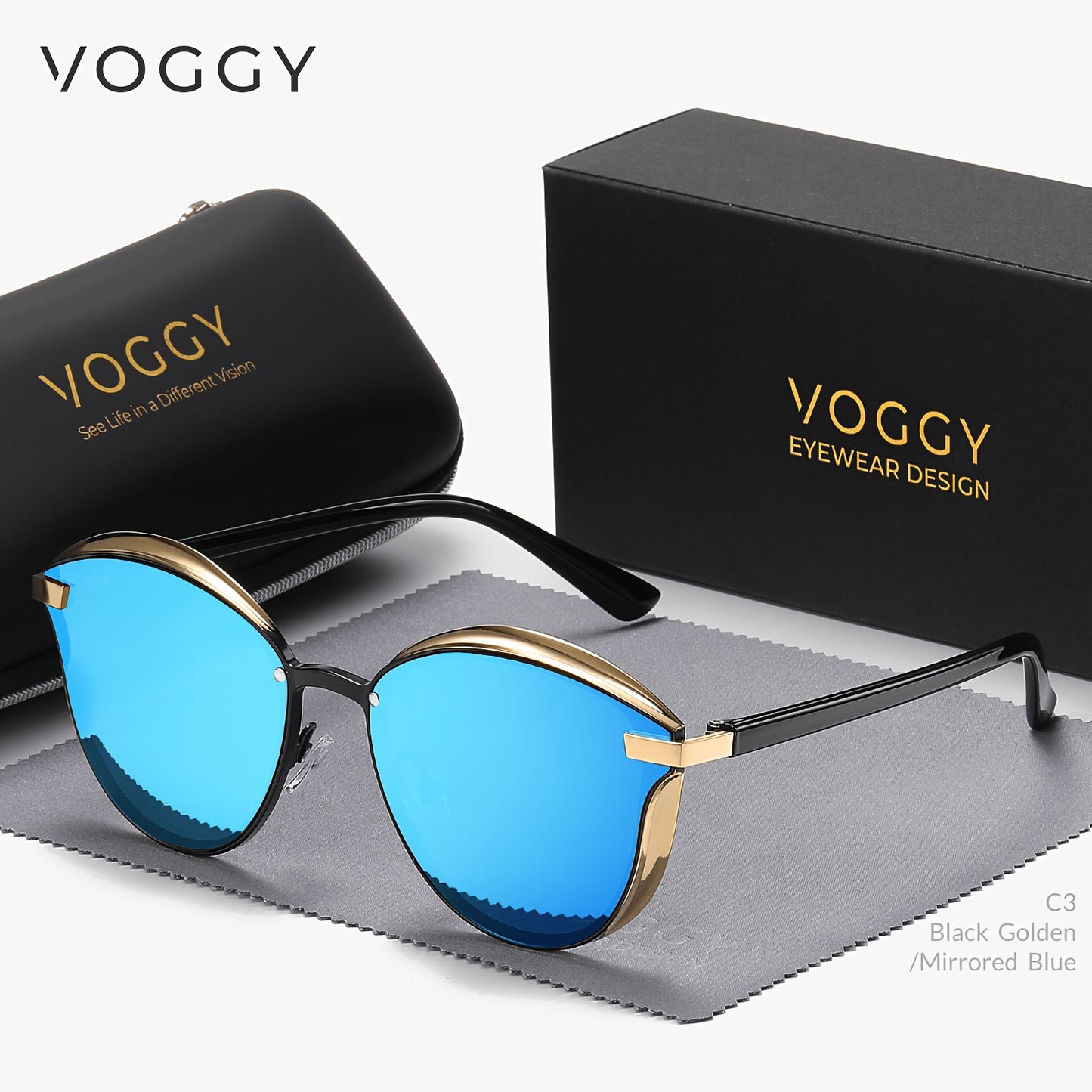 Gafas de Sol Polarizadas VOGGY Retro Butterfly – Protección y Estilo