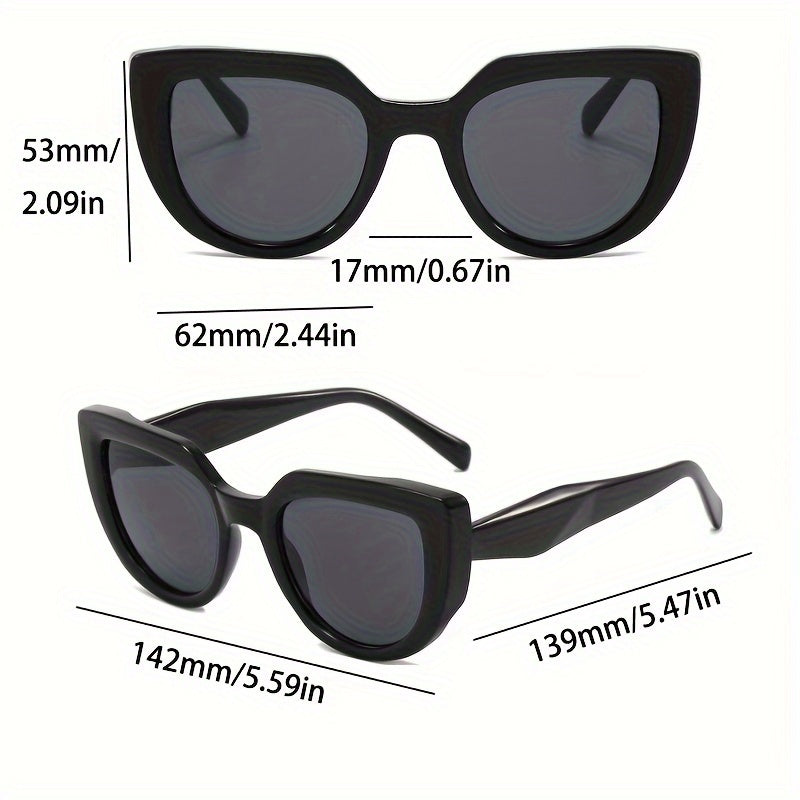 Gafas de Moda "Cat Eye" – Estilo Europeo y Americano, Marco Grande para un Look Sofisticado