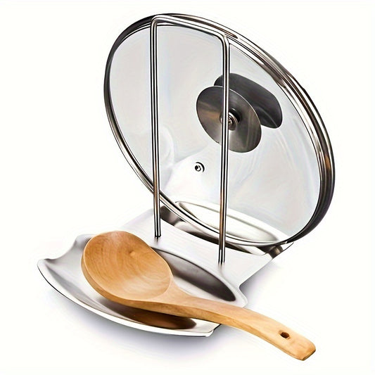 Soporte de Acero Inoxidable para Tapas de Olla – Organización Práctica y Elegante en tu Cocina 🍽️✨