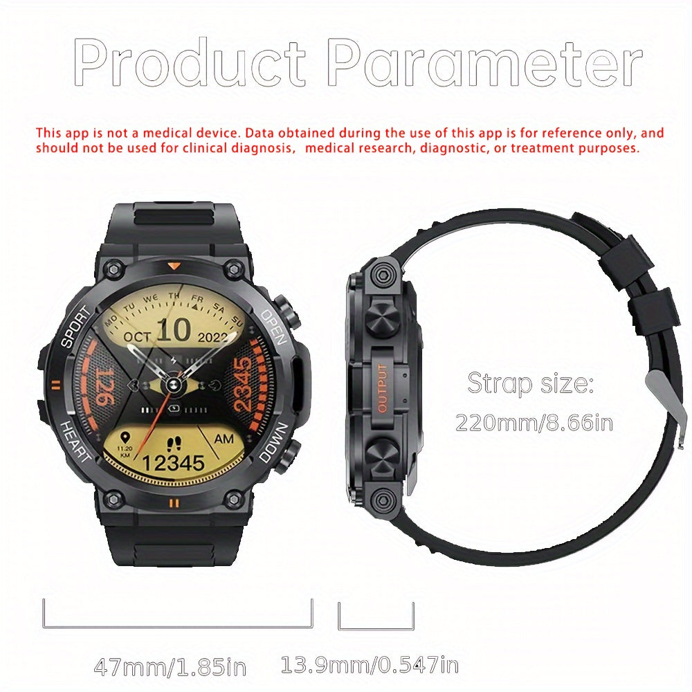 Reloj Inteligente SENBONO para Hombres - Funcionalidad Táctica y Moderna ⌚✨
