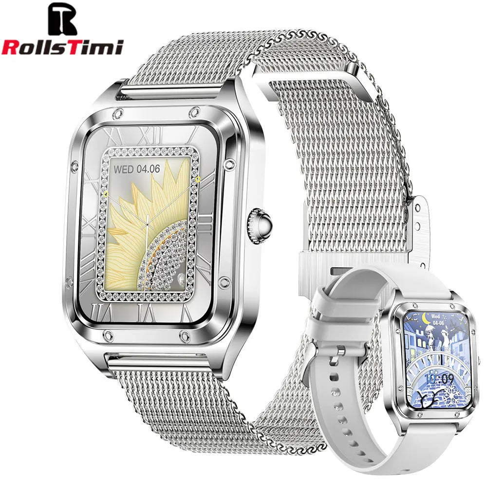 Smartwatch de Lujo Rollstimi Gold Diamond – Tecnología y Elegancia en tu Muñeca ⌚✨