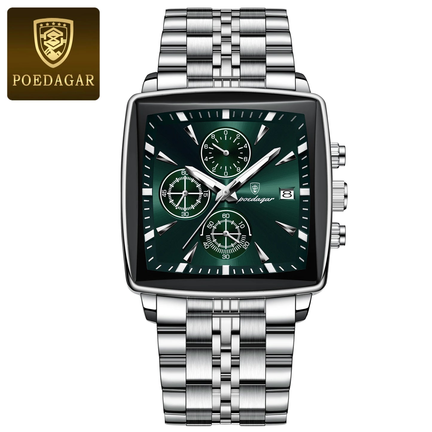 Reloj Deportivo de Lujo POEDAGAR – Resistencia y Estilo en un Diseño Cuadrado ⌚🔥