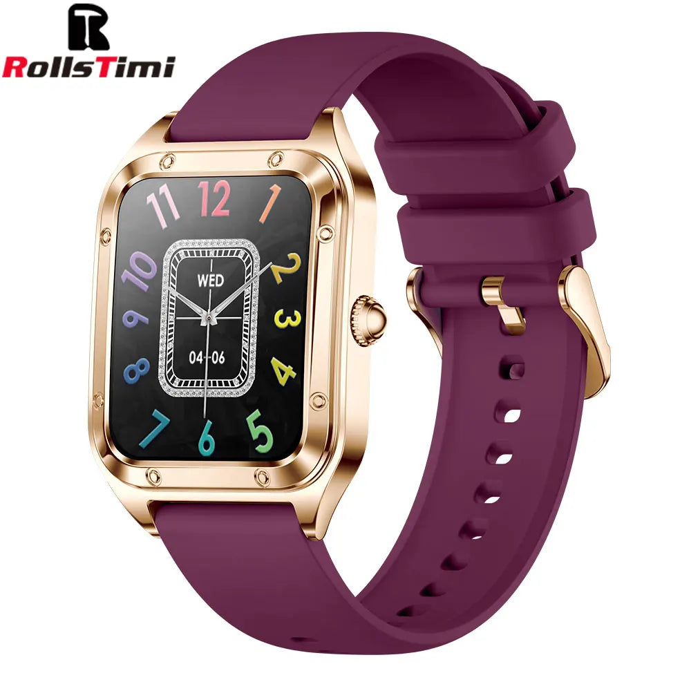Smartwatch de Lujo Rollstimi Gold Diamond – Tecnología y Elegancia en tu Muñeca ⌚✨