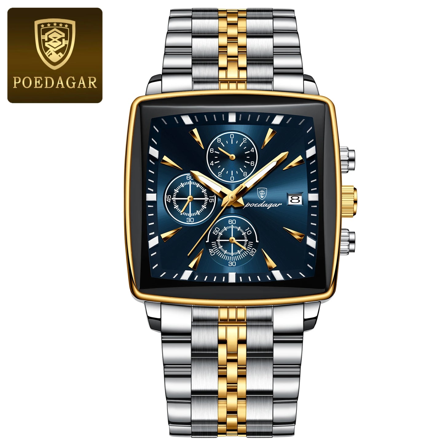 Reloj Deportivo de Lujo POEDAGAR – Resistencia y Estilo en un Diseño Cuadrado ⌚🔥