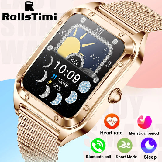 Smartwatch de Lujo Rollstimi Gold Diamond – Tecnología y Elegancia en tu Muñeca ⌚✨