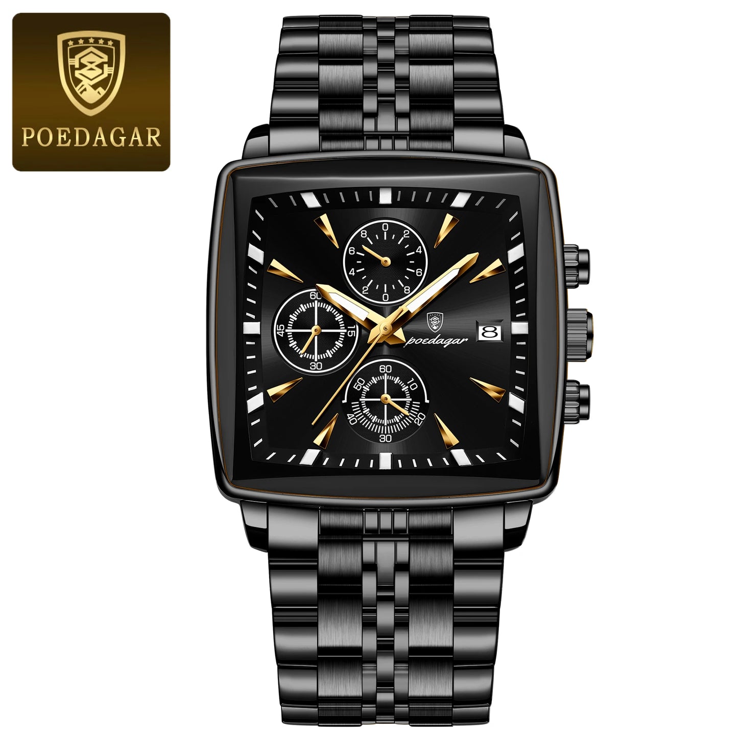 Reloj Deportivo de Lujo POEDAGAR – Resistencia y Estilo en un Diseño Cuadrado ⌚🔥