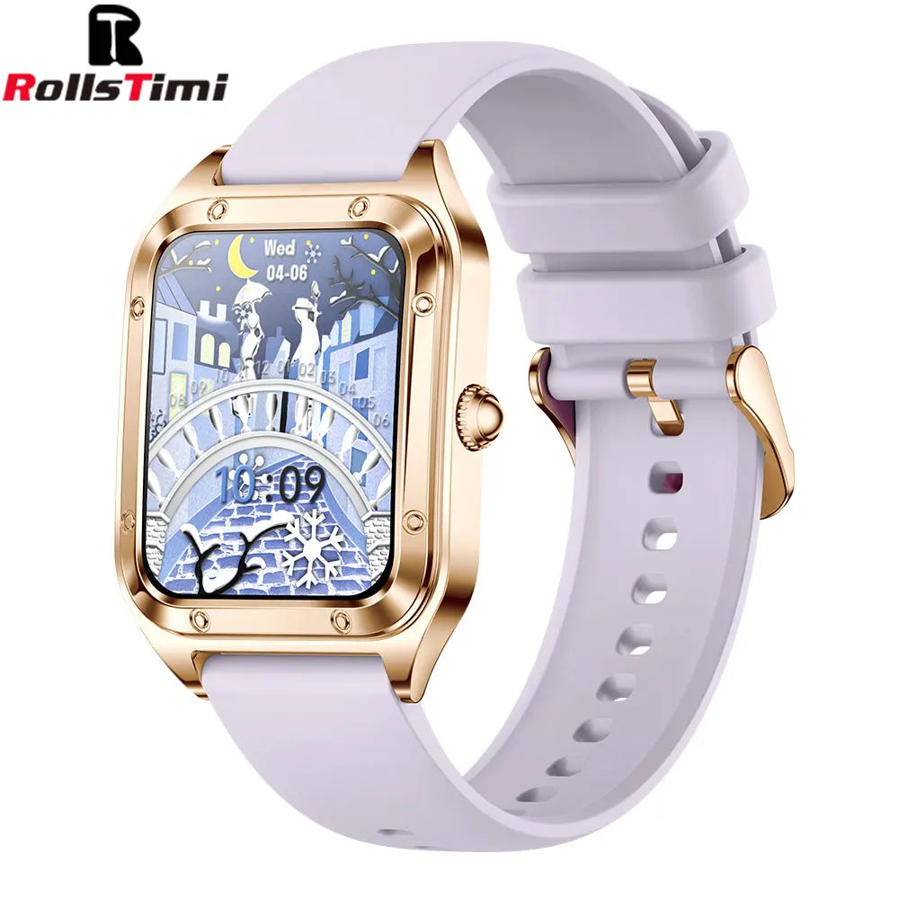Smartwatch de Lujo Rollstimi Gold Diamond – Tecnología y Elegancia en tu Muñeca ⌚✨