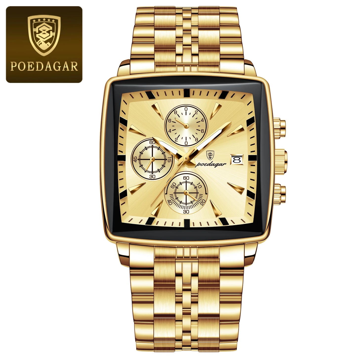Reloj Deportivo de Lujo POEDAGAR – Resistencia y Estilo en un Diseño Cuadrado ⌚🔥