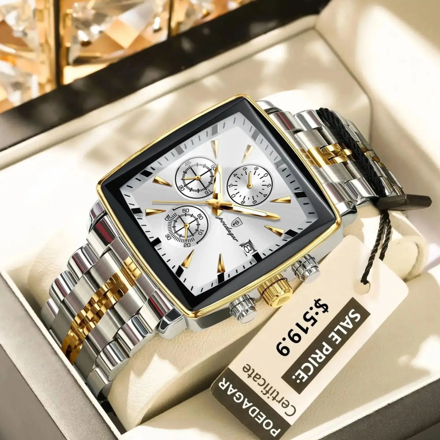 Reloj Deportivo de Lujo POEDAGAR – Resistencia y Estilo en un Diseño Cuadrado ⌚🔥