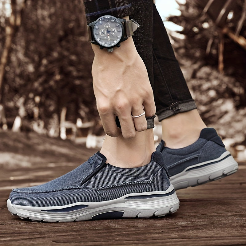 Zapatillas de Lona para Hombre de Gran Tamaño - Cómodas, Transpirables y Antideslizantes con Suela EVA