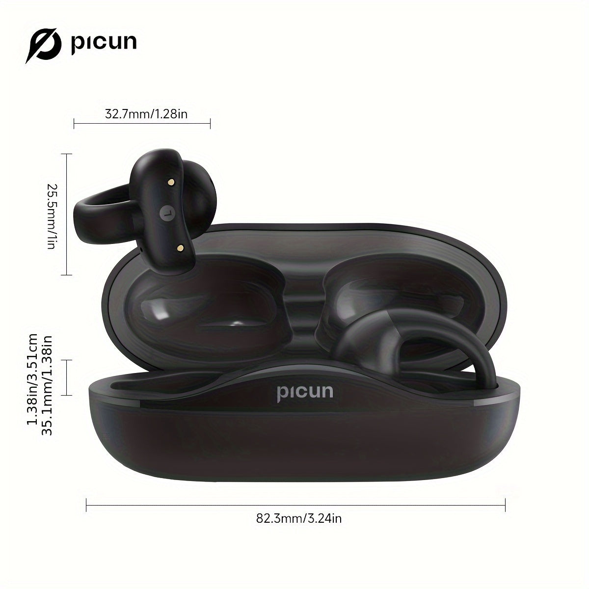 Audífonos Inalámbricos PICUN Open-Ear 2025 – Sonido Direccional HD 360° + Micrófono con IA 🎧🚀