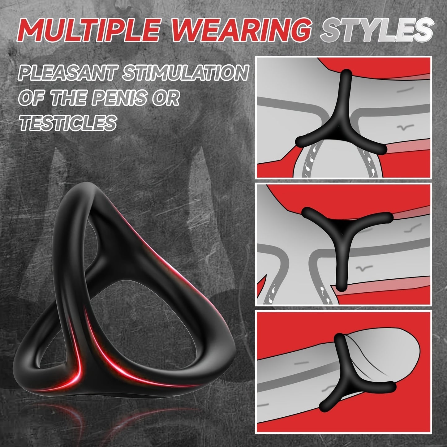 Anillo de Silicona para Hombres – Control, Resistencia y Placer en un Solo Toque 🔥