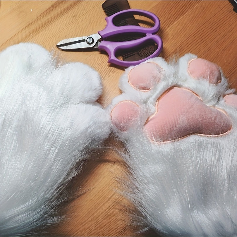 Guantes de Pata de Gato con Terciopelo Acolchado - Inspirados en Anime 🐾✨
