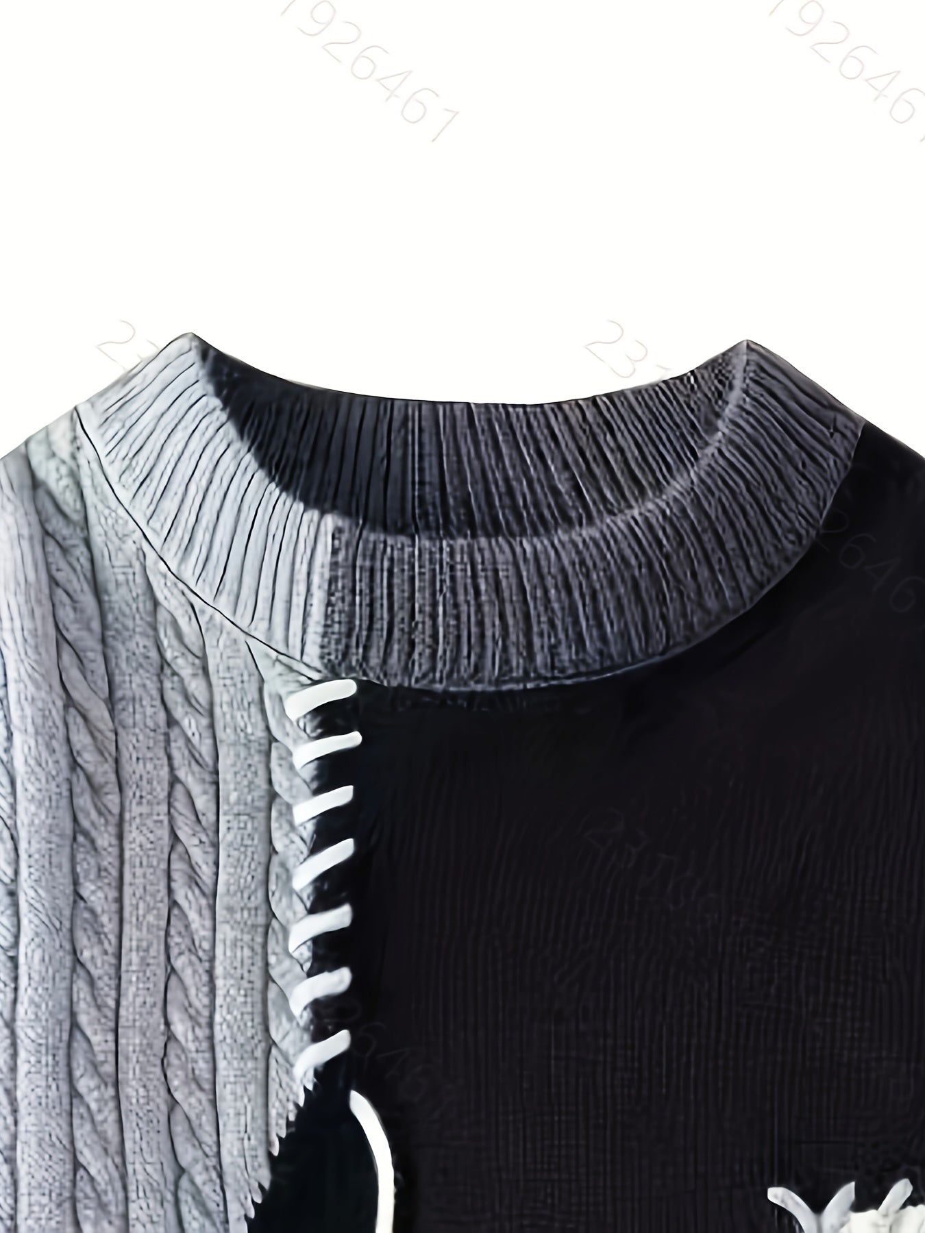 🧥 Suéter Masculino Tejido con Bloques de Color – Estilo Urbano para Otoño e Invierno