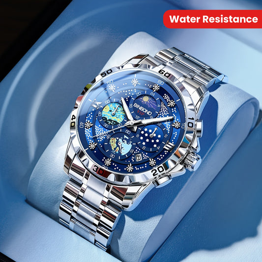Reloj de Cuarzo Luminiscente para Hombre BINBOND - Estilo Casual y de Negocios ⌚✨