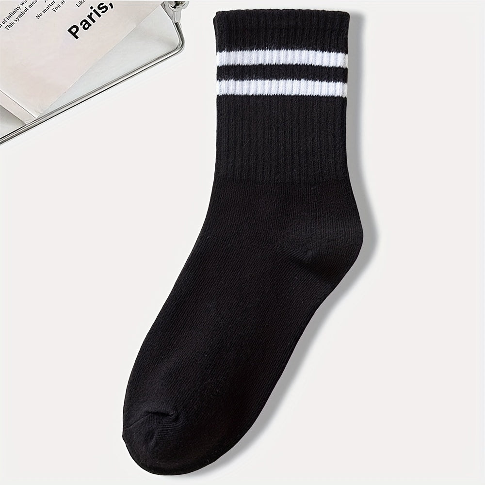🧦 Pack de 3 Pares de Medias Unisex con Rayas – Comodidad y Estilo en Cada Paso