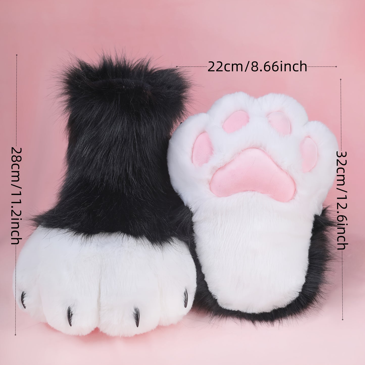 Pantuflas de Peluche con Temática Animal - Panda, Lobo, Perro y Zorro 🐾🐼🐺🦊