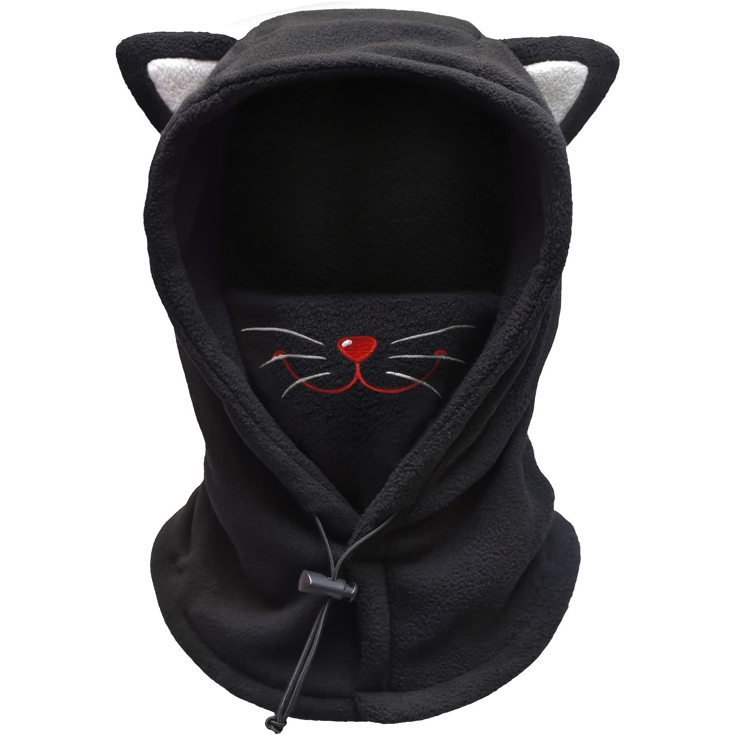 Balaclava de Forro Polar con Diseño de Gato - Cálida y Adorable para Jóvenes🐱❄️