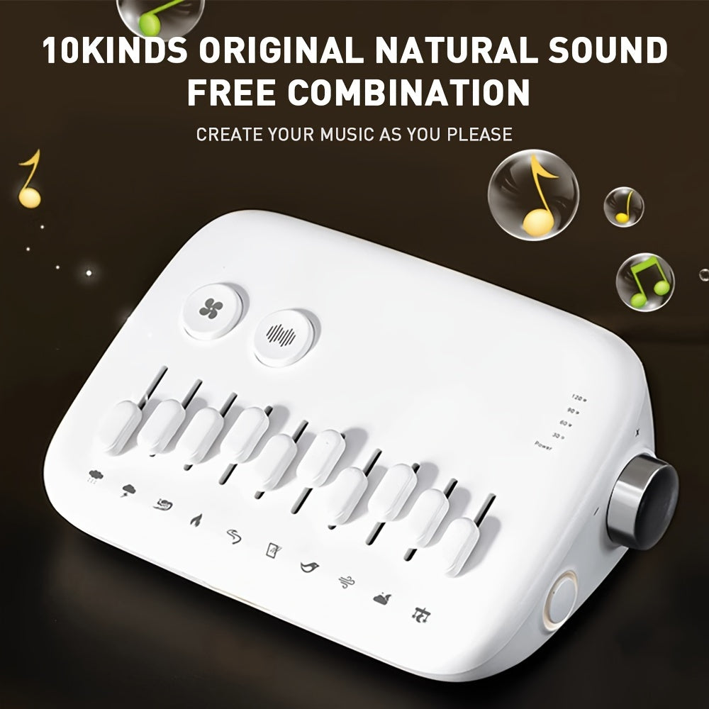 🌙 Máquina de Sonido Blanco Portátil – Relájate, Duerme Mejor y Desconéctate
