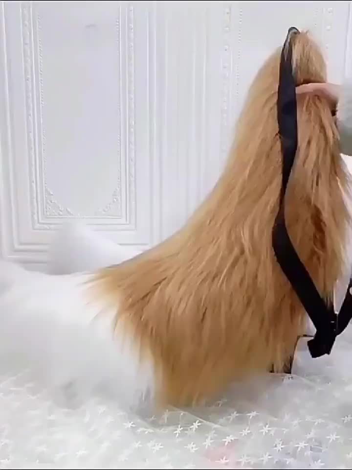 Cola de Animal para Cosplay - Accesorio Hecho a Mano de Peluche Falso 🐾✨