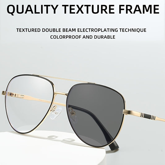 Gafas Retro de Negocios para Hombre – Diseño Elegante con Protección Antiluz Azul