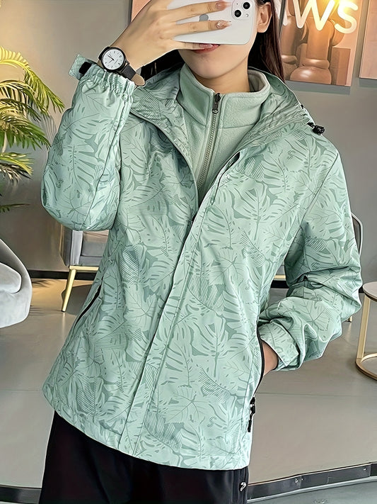 🌿 Chaqueta Rompevientos para Mujer – Estilo Outdoor para Parejas, Ideal para Senderismo y Montañismo en Primavera y Otoño