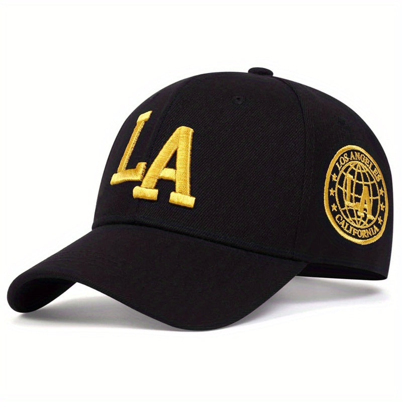 🖤 Gorra Clásica LA Bordada - Estilo Casual y Protección Solar 🖤