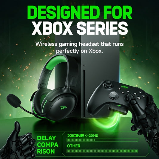🎧 KOFire Auriculares Inalámbricos para Gaming – Compatibles con XBOX, PS5, PC y más | Micrófono con Cancelación de Ruido | Sonido Hi-Fi | Hasta 60h de Juego