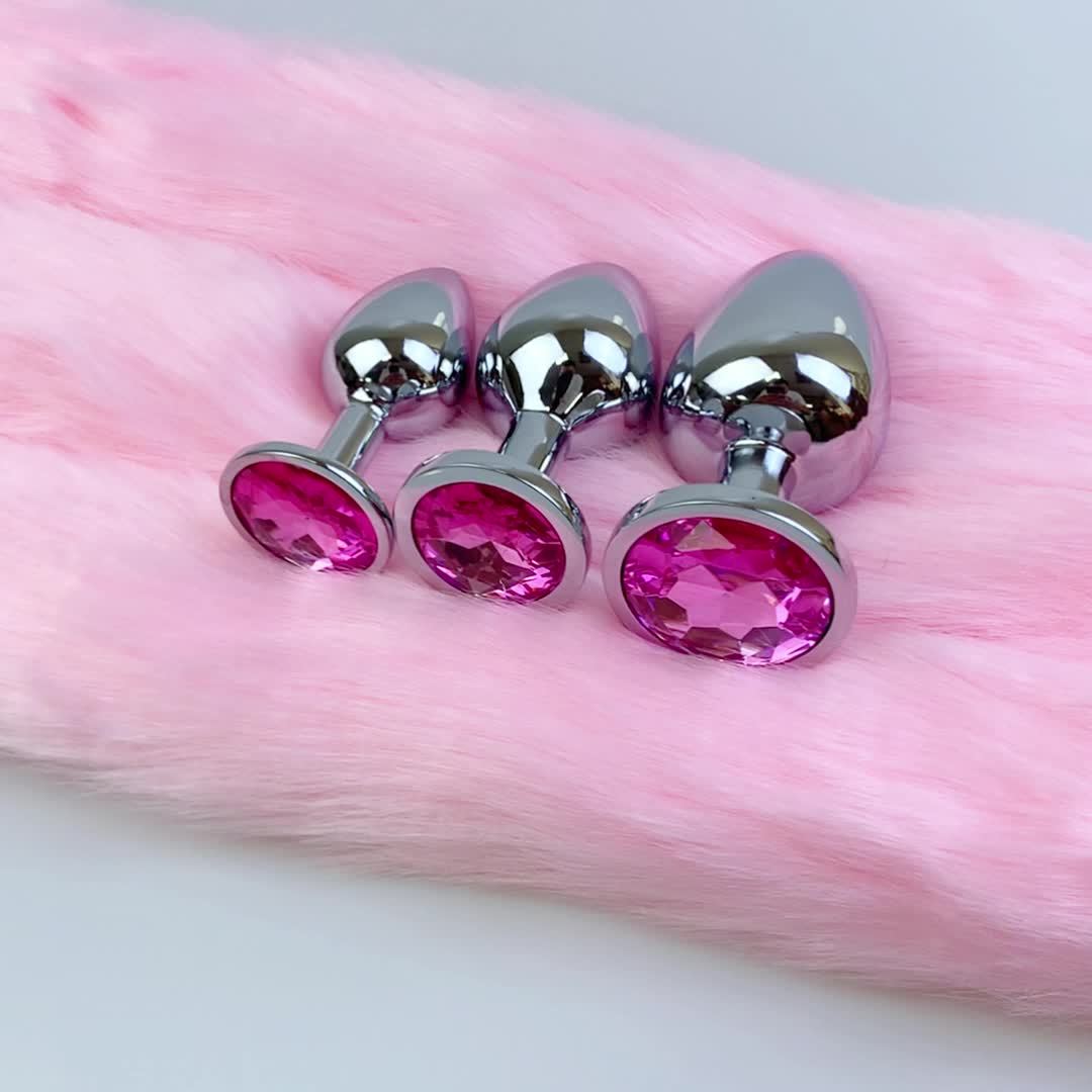 Plug Anal con Cola de Animal y Base de Gema – Seducción, Fantasía y Placer Extremo