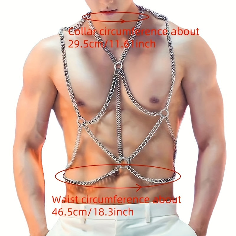 🔥 Cadena Erótica para Hombre - Corset Sexy de Bondage, Accesorio de Coqueteo y Estilo Audaz 💋